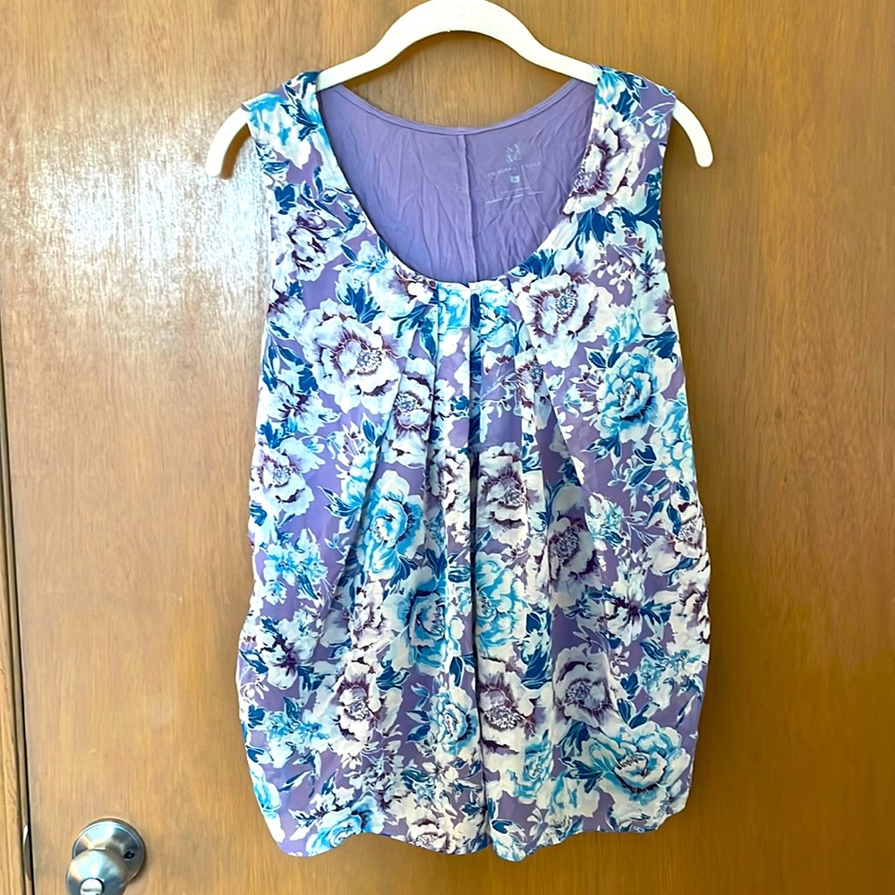NY&C Purple, floral, tank top blouse